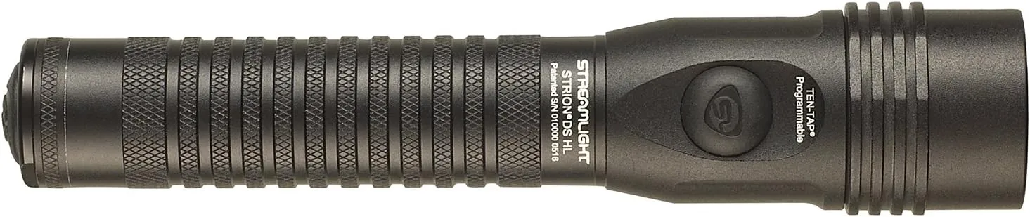 Streamlight 74612 Strion DS HL 700-Lumen Rechargeable Flashlight with IEC Type A (120V/100V) AC/12V DC, and 2 Holders, Black