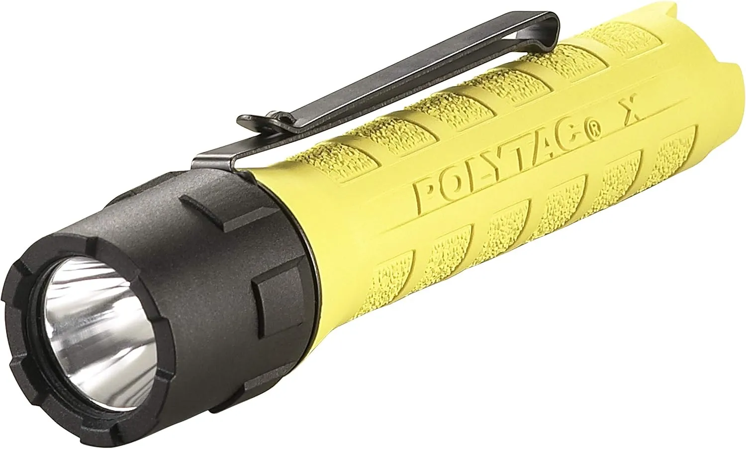 Streamlight 88611 PolyTac X USB 600-Lumen Multi-Fuel Professional Tactical Flashlight, Clear Retail Packaging, Yellow