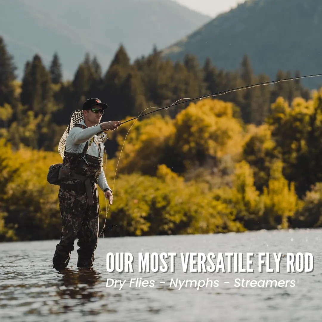 STREEM Outdoors Brook Series Fly Fishing Rod (9ft 5wt) Medium-Fast Action 4 Piece with Protective Case