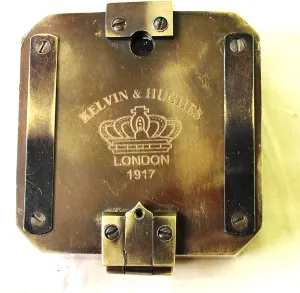 Street Craft Kelvin & Hughes Natural Sine Brunton 1917 Compass Brass Mining Compasses, Brass Pocket Compass Outdoor Navigation Tools