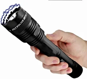 Street Wise Jolt Police 45,000,000 Tactical Stun Flashlight LED Rechargeable