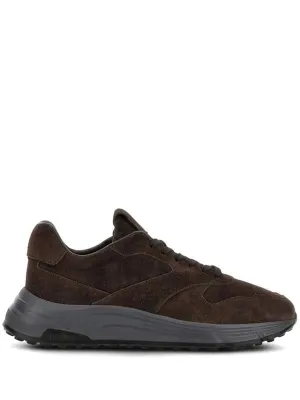 Suede Brown Sneakers With Memory Foam Insole