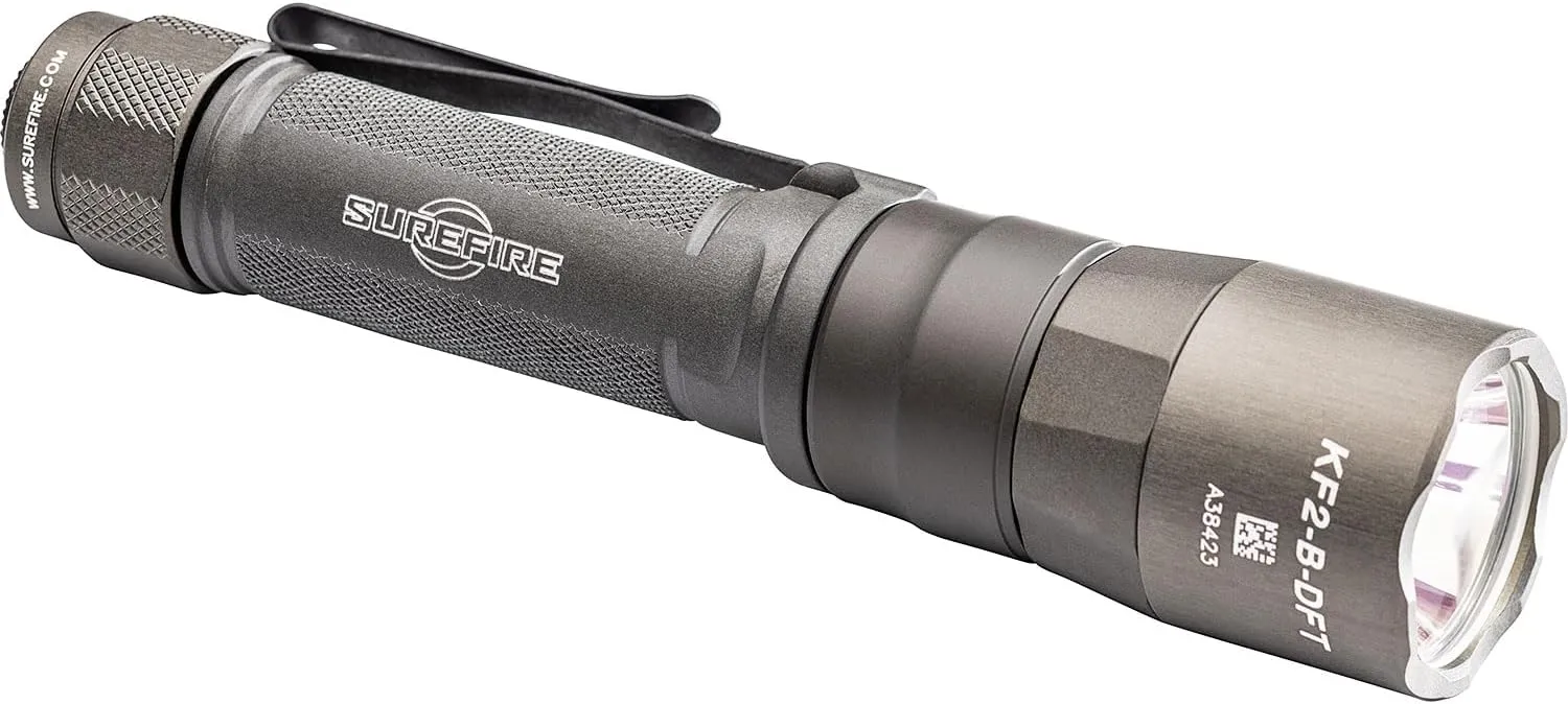 SureFire EDC2-DFT High-Candela Everyday Carry LED Flashlight, Gray