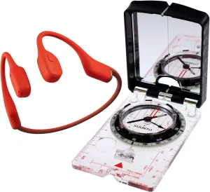 SUUNTO MC-2 USGS UTM NH Compass, SUUNTO Sonic Bone Conduction Headphone Red