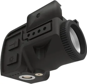 Tactical Sub Compact Picatinny Rail Mount Laser Sight with Flashlight Light Integrated Combo, Built-in Magnetic Touch Rechargeable Battery Accessory (Green L107)