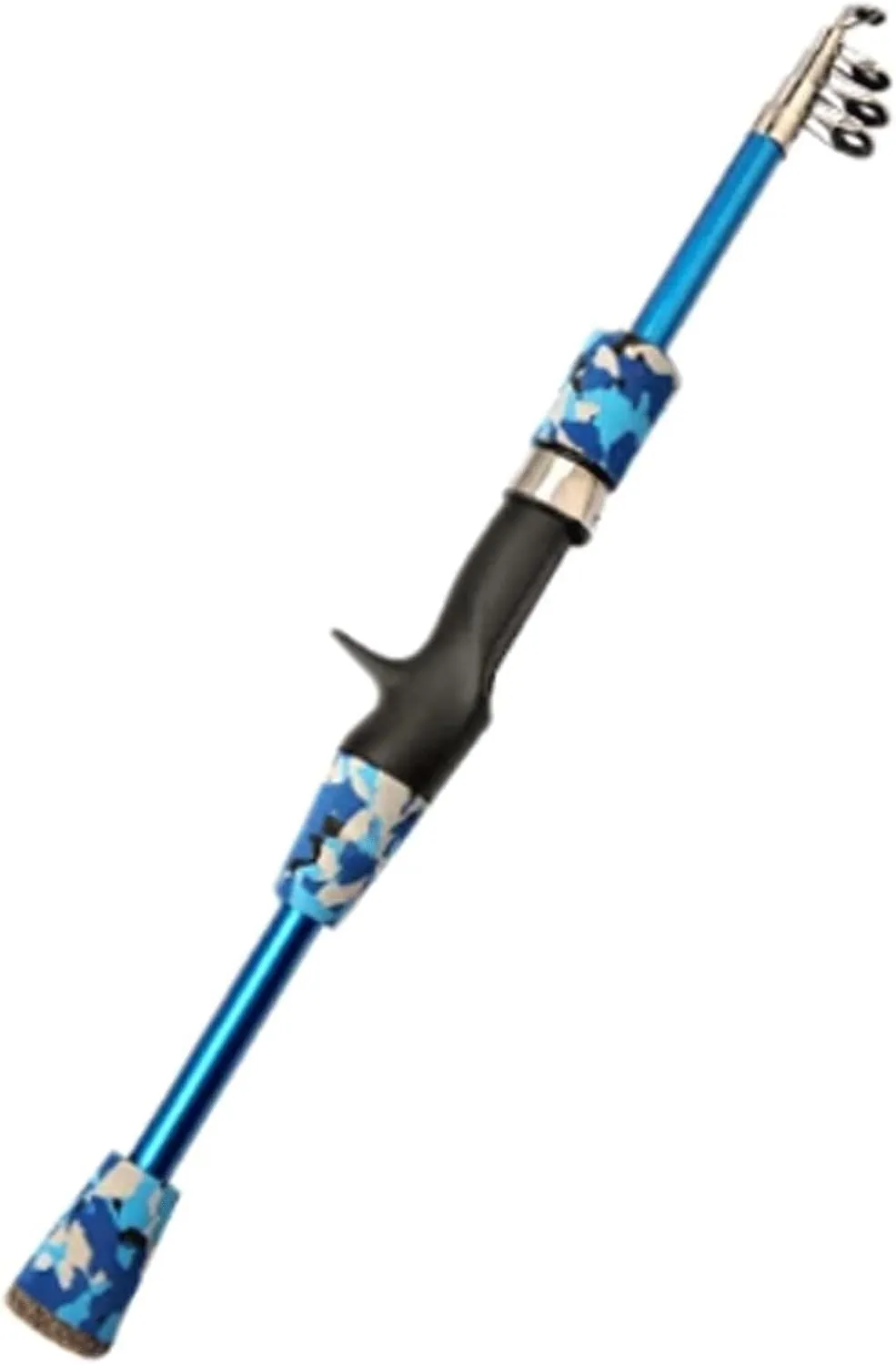 Telescopic Fishing Rod, 1.3m-1.8m Carbon Fiber, Lightweight & Portable, Smooth Ceramic Guides, EVA Handle, Ideal for Bass, Trout & More