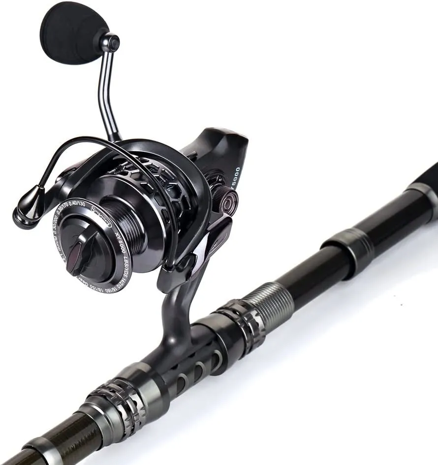 Telescopic Fishing Rod Combo with Spinning Reel & Carrier Bag