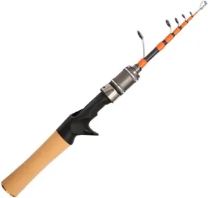Telescopic Fishing Rod, High Performance 1 5m Telescopic Fishing Rod UL Horse Mouth Great for Various Fishing Styles