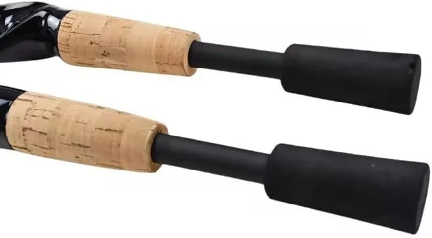 Telescopic Fishing Rod, telescopic lure rod vibration type road slippery, adjustment sea fishing rod casting rod short section, Travel Fishing Rod for Bass Trout Fishing(1.8m black)