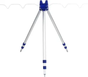 Telescopic Fishing Rod Tripod Stand, 120Cm 3 Sections Folding Fishing Rods Tripod Stand Rest Tackle Portable 5 Rods Holder Storage for Sea Beach Travel, Aluminium Alloy