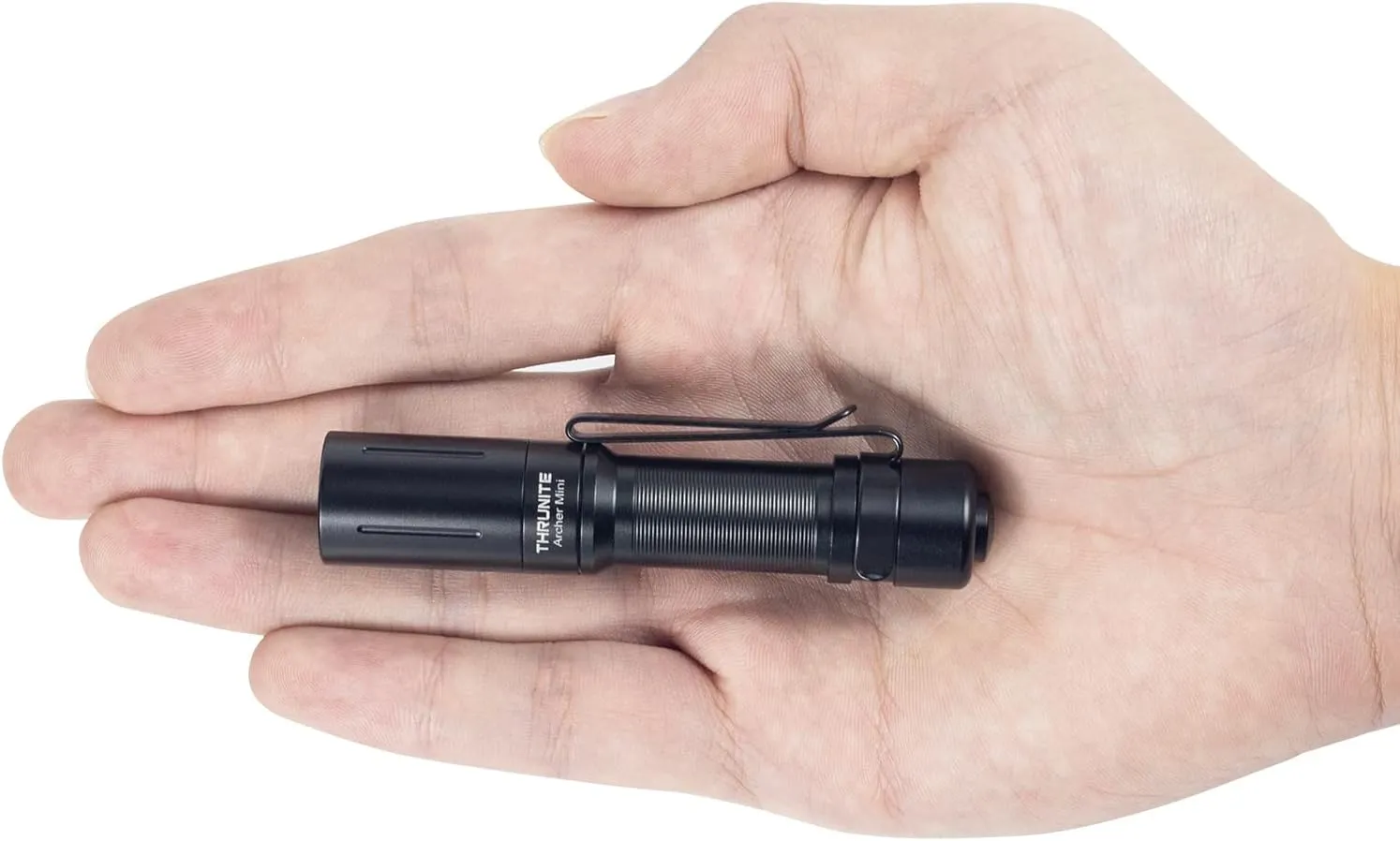 ThruNite Archer Mini, EDC Small Pocket Flashlight Max 405 Lumens USB-C Rechargeable Penlight Handheld Flashlights Cool White