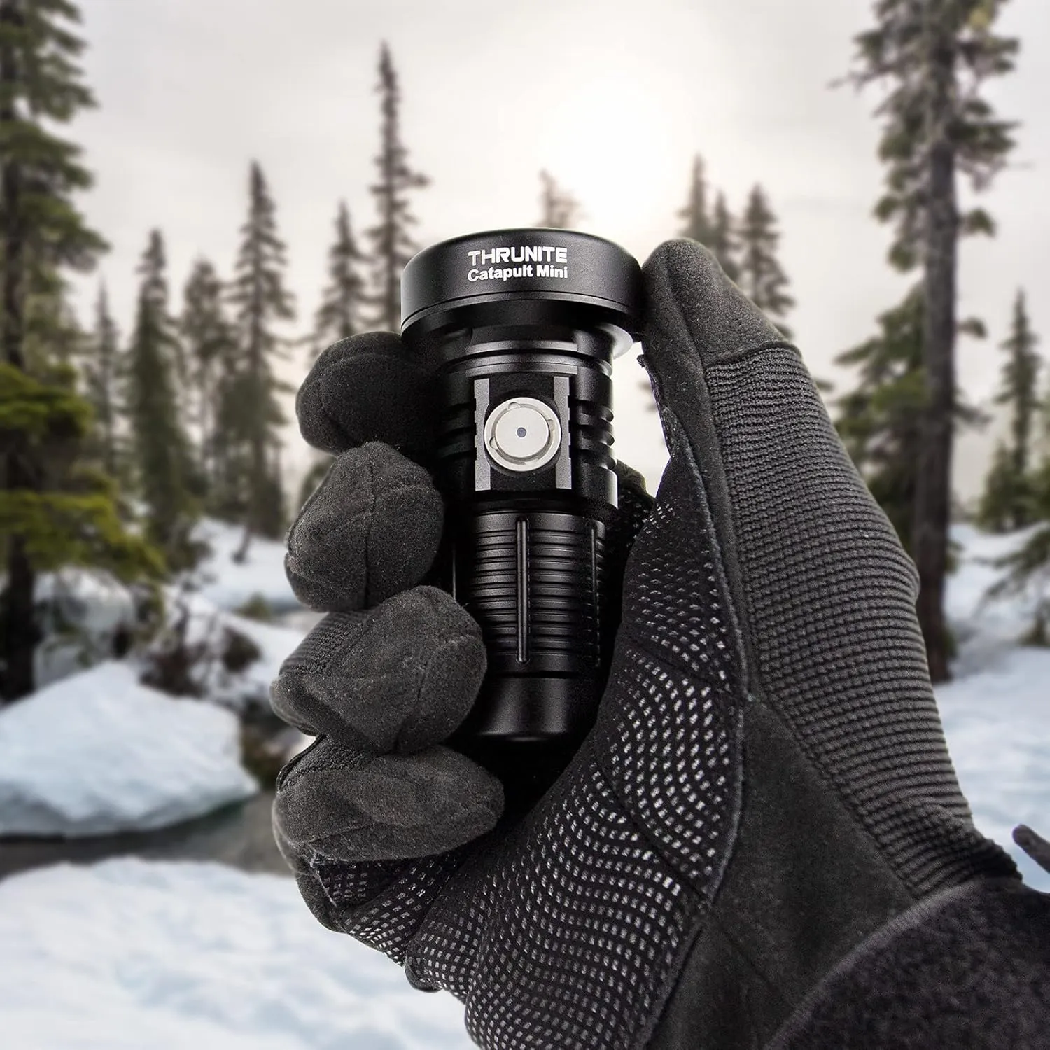ThruNite LED Flashlight Rechargeable, Catapult Mini 598 Meters Long Throw, High 680 Lumens Searchlight for Law Enforcement, Search and Rescue, Emergency Signaling, EDC and Land Management