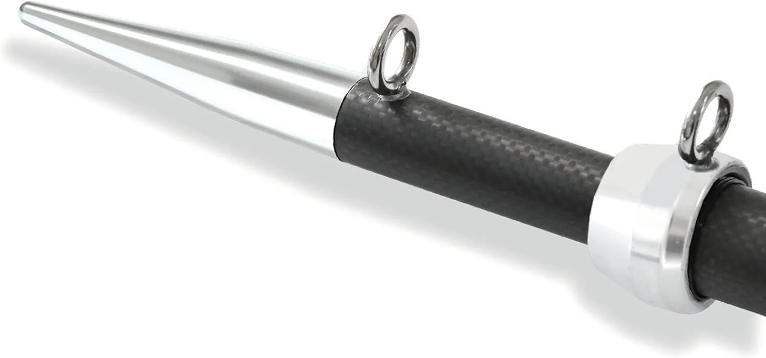 Tigress XD 3K Carbon Fiber 18' Telescoping Center Rigger with Patented Tigress Track Internal Tracking System, for use on Sports Fishing Boats up to 40 feet