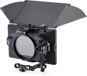 Tilta Mirage Pro Matte Box VND Kit | Swing Away | 114mm VND Filter 1-7 Stops | Hard Matte Set | Carrying Case | 95mm, 110mm, 114mm, 136mm Lens Adapters | Use up to 3 4x5.65 Filters | Carbon Fiber
