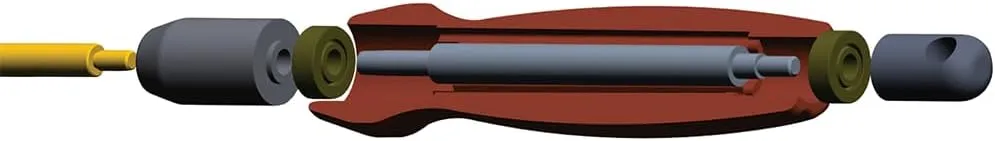 Tipton Deluxe Cleaning Rods .22-.26 Cal, 36" with Multiple Caliber Sizes and Lengths, Carbon Fiber Shaft and Hanging Hole for Cleaning, Maintenance and Gunsmithing
