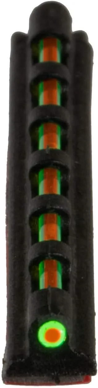 TRUGLO Low-Profile Universal Fiber Optic Front Shotgun Wing & Clay Glo-Dot Sights, Green/Red/Dual Color