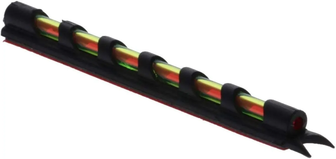 TRUGLO Low-Profile Universal Fiber Optic Front Shotgun Wing & Clay Glo-Dot Sights, Green/Red/Dual Color