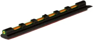 TRUGLO Low-Profile Universal Fiber Optic Front Shotgun Wing & Clay Glo-Dot Sights, Green/Red/Dual Color