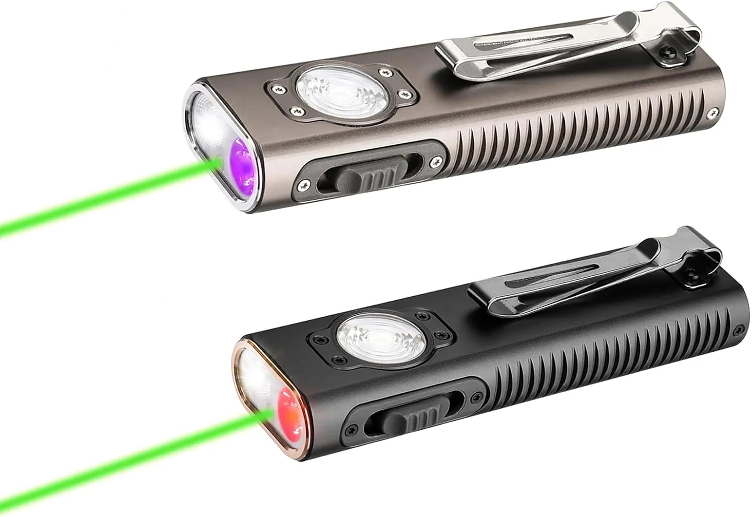 TrustFire Mini X3 Rechargeable EDC Flashlight Fourfold Light Sources UV Flashlight Bundle with Mini X3 Red Light