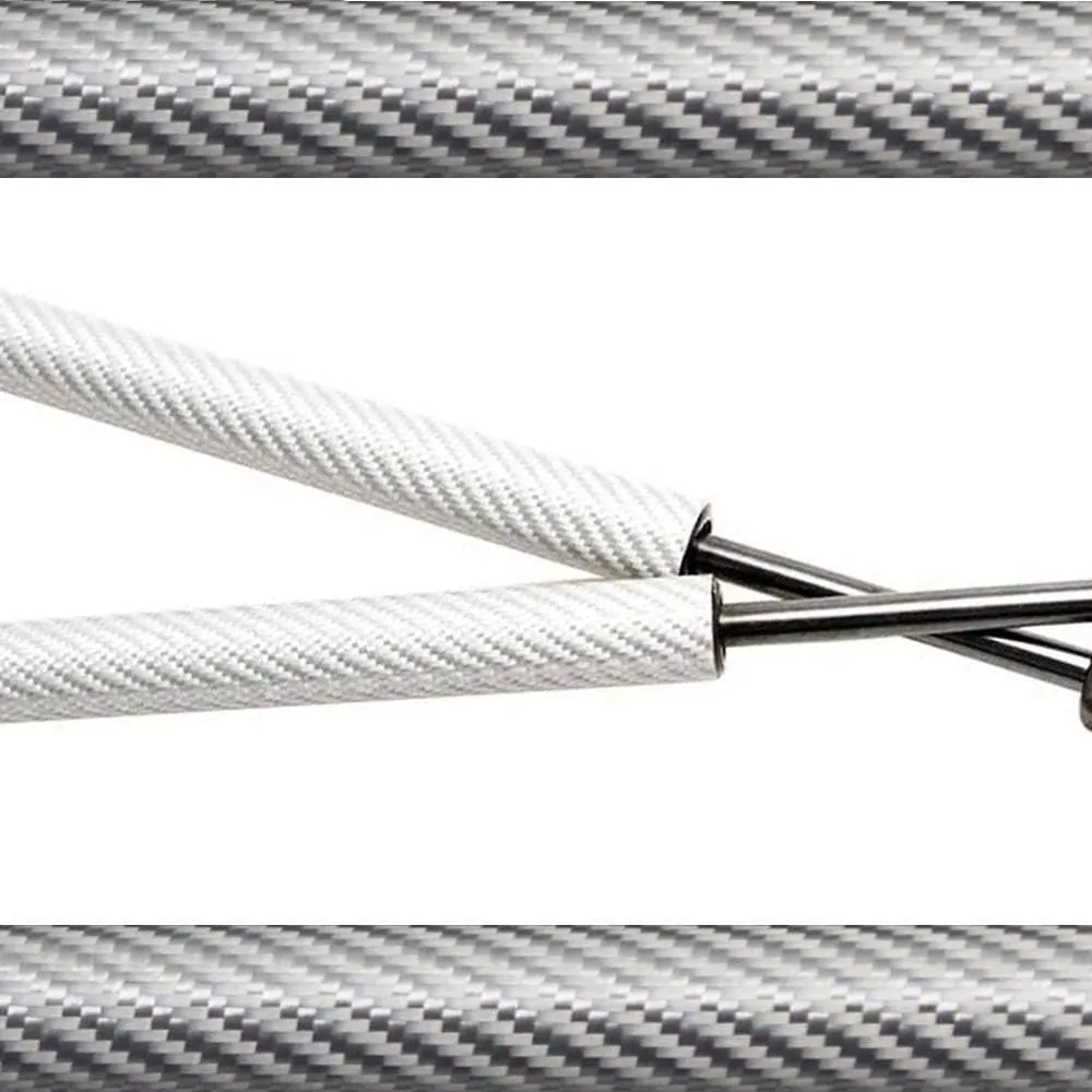 TSUBASA Hood Lift Supports for Nissan Skyline GT-R BNR34 with NISMO Fender & NISMO Bonnet 1999-2002 Modify Gas Struts Shock Damper Spring Rod 2PCS (Silver Carbon Fiber)