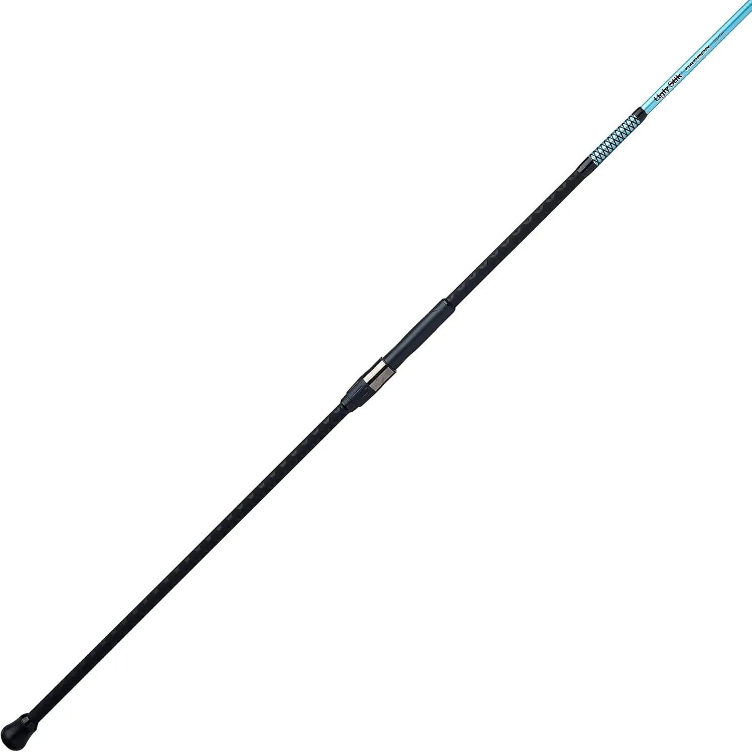 Ugly Stik Carbon Surf Spinning Rod, 2 Piece Fishing Rod