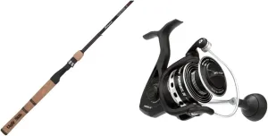 Ugly Stik Elite Spinning Rod 6'6" - Medium - 2pc & Penn Pursuit IV Spinning Fishing Reel, Black Silver, 3000