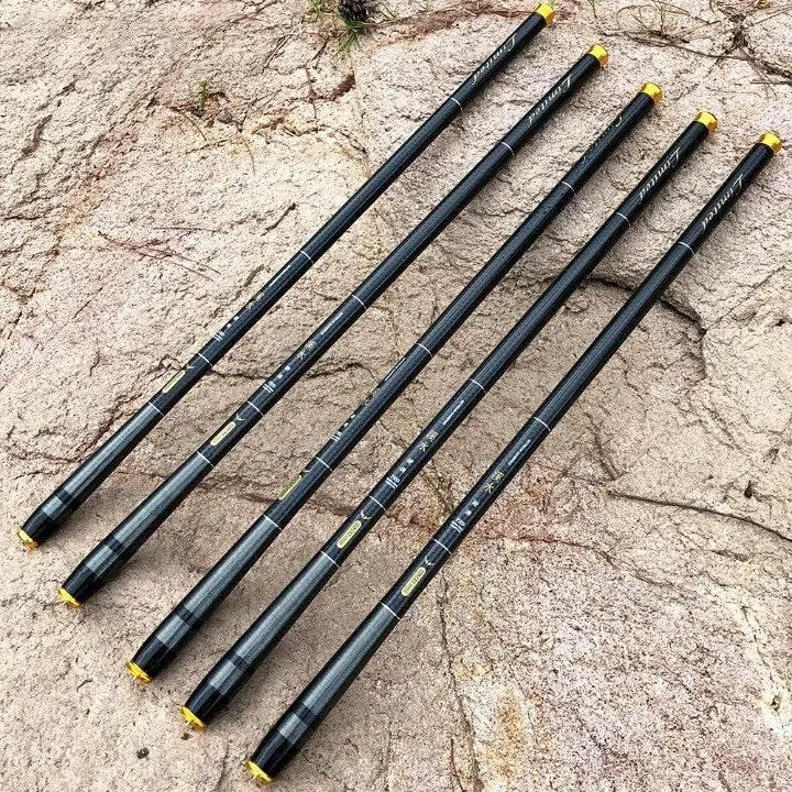 Ultra-Light Telescopic Carbon Fiber Fishing Rod - Compact Fishing Gear