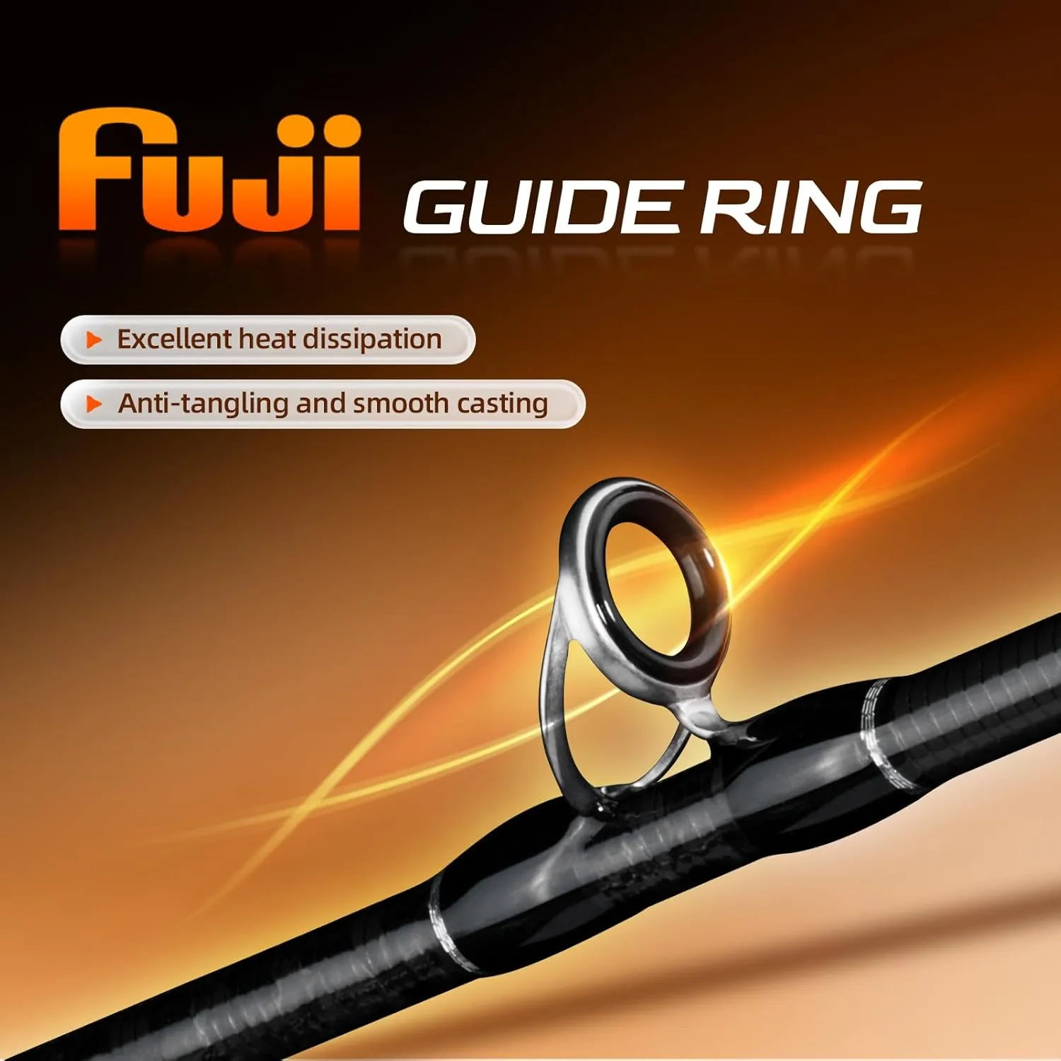 Ultralight Fishing Rod, Magic L Series Ultralight or Light Power & Fast or Moderate Fast Action 2-Piece Fishing Rod, Fuji O A Guide Rings Lightweight and Comfortable Nylon Reel Seat