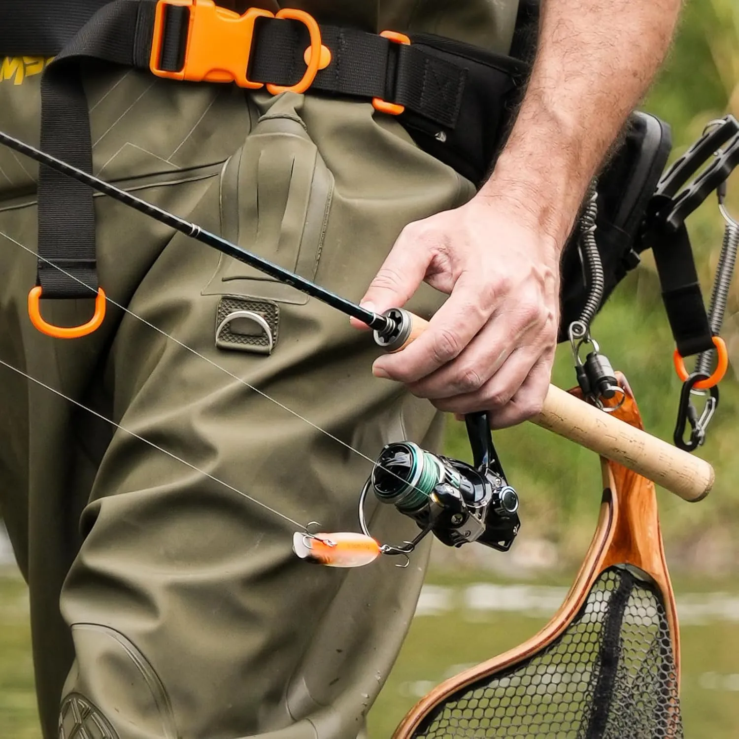 Ultralight Fishing Rod, Magic L Series Ultralight or Light Power & Fast or Moderate Fast Action 2-Piece Fishing Rod, Fuji O A Guide Rings Lightweight and Comfortable Nylon Reel Seat