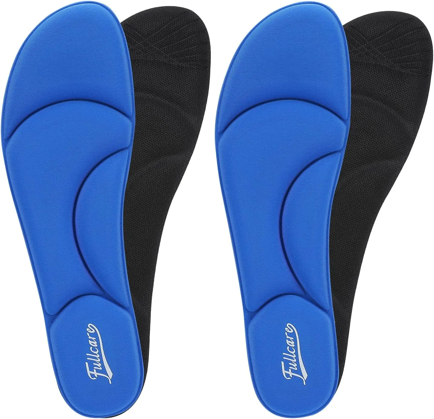 Unisex 2 Pairs Memory Foam Insole Cushioned Shoe Insert Providing Excellent Shock Absorption and Heel Cushioning for Foot Pain Relieve Comfort Insole for Women Men