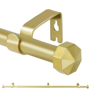 Urbanest 5-8" Telescoping Single Curtain Rods with Octagonal Finials