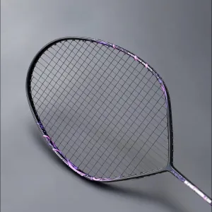 V-Shape 100% Carbon Fiber Strung Badminton Rackets Ultralight 4U 80G Professional Training Offensive Racquet for Adult