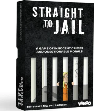 Vango Straight to Jail – A Game of Innocent Crimes and Questionable Morals - Ages 14 and Up - Card Game for 4 to 12 Players