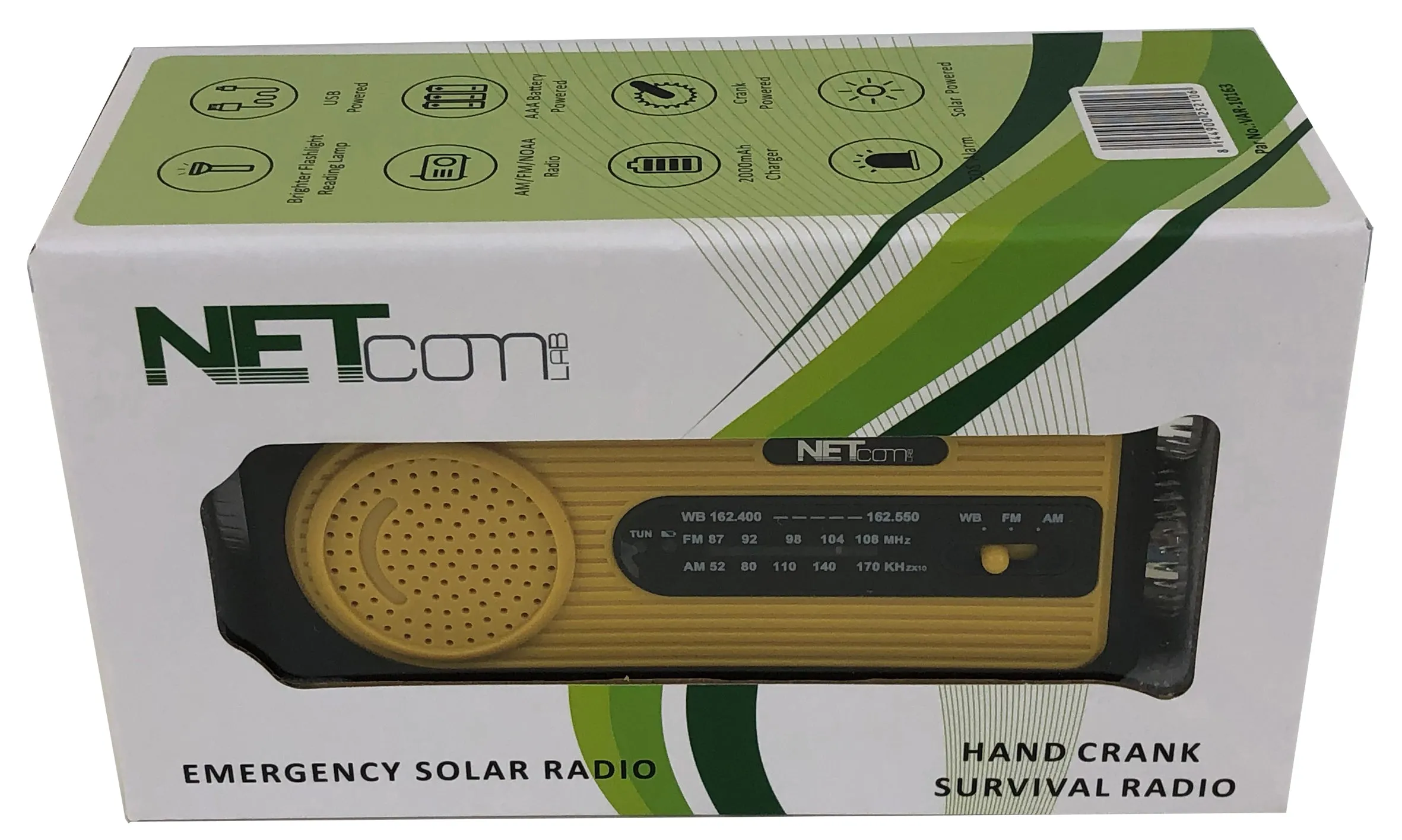 VAR-10163 AM/FM/NOAA Emergency Solar Radio