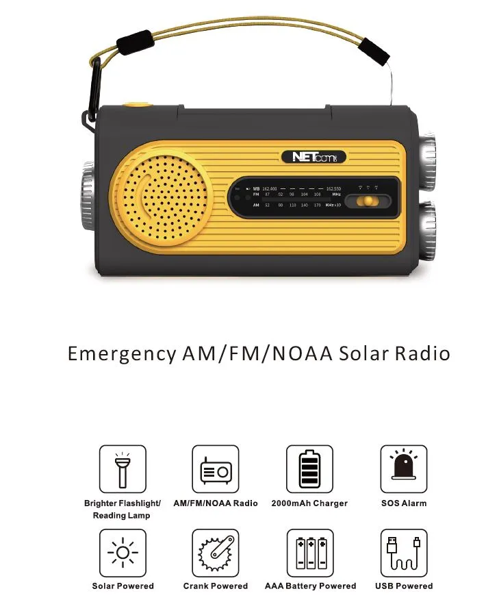 VAR-10163 AM/FM/NOAA Emergency Solar Radio