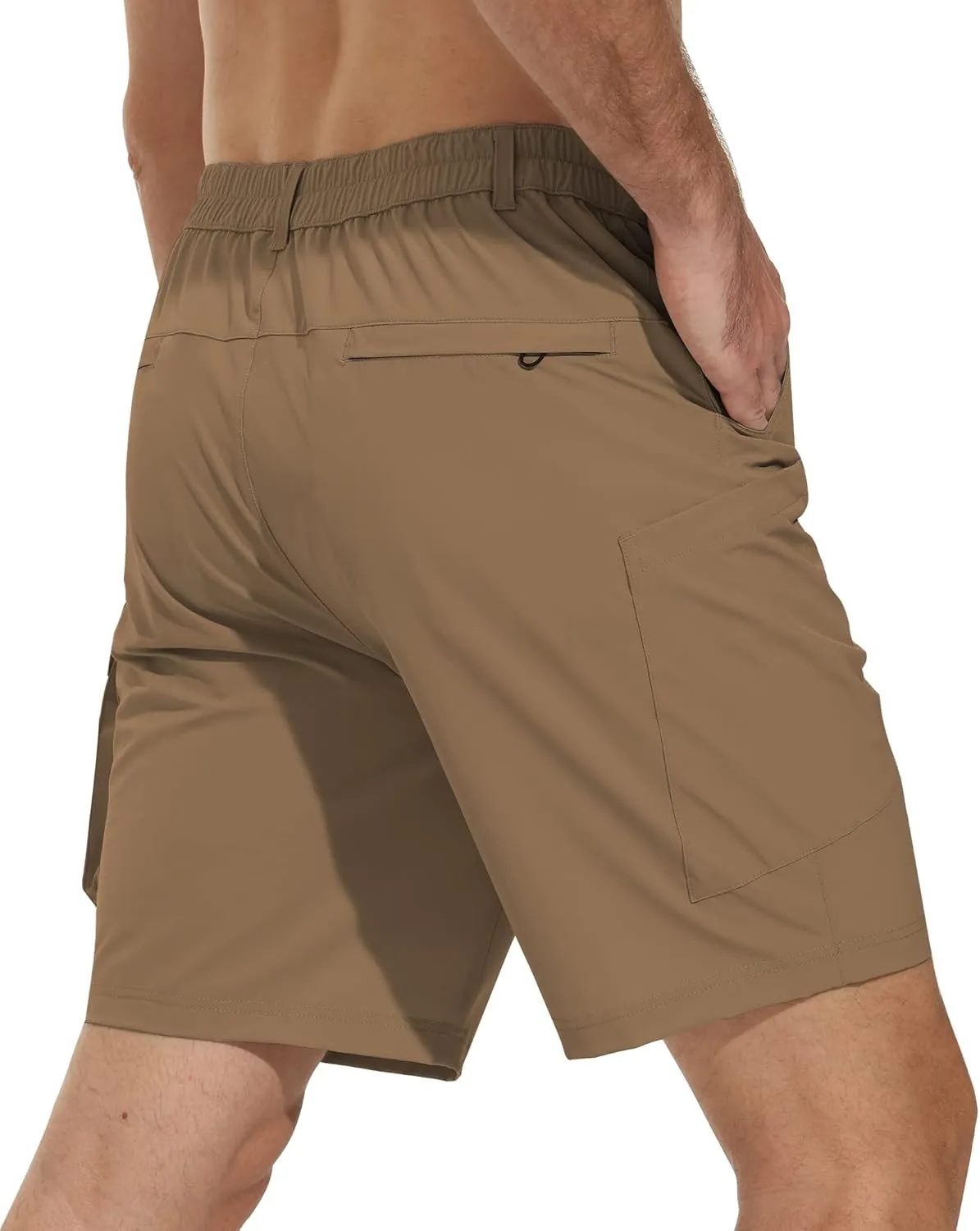 VAYAGER Men's Stretch Cargo Shorts Quick Dry Lightweight Shorts for Hiking Golf Travel Outdoor Casual
