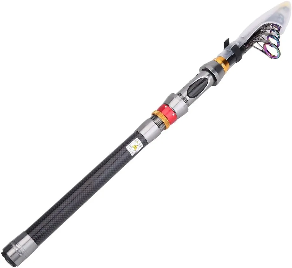 VBESTLIFE Telescopic Fishing Rod Carbon Fiber Sea Fishing Rod for Bass Trout Fishing for Saltwater & Freshwater