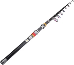 VBESTLIFE Telescopic Fishing Rod Carbon Fiber Sea Fishing Rod for Bass Trout Fishing for Saltwater & Freshwater