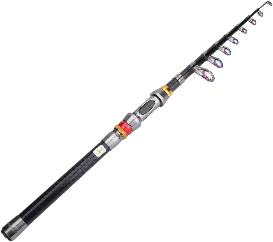 VBESTLIFE Telescopic Fishing Rod Carbon Fiber Sea Fishing Rod for Bass Trout Fishing for Saltwater & Freshwater