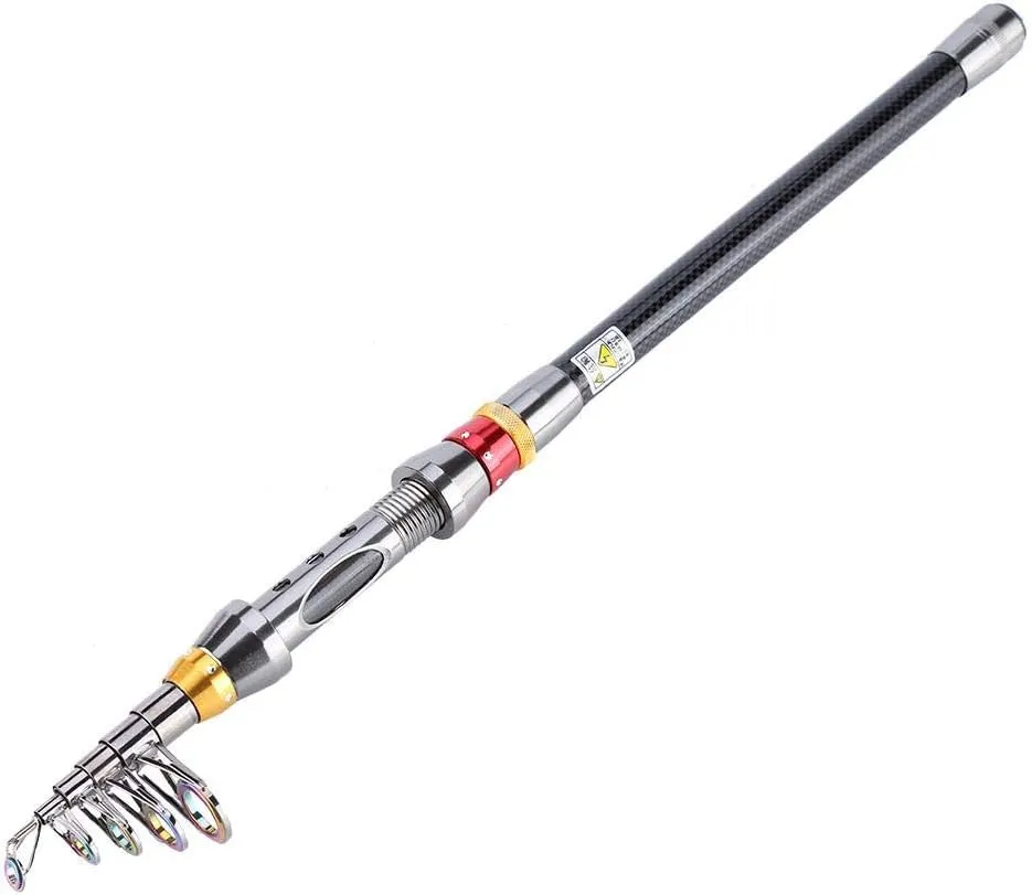 VGEBY1 Telescopic Rods, Telescopic Fishing Rods Portable Carbon Fiber Telescopic Rod Rod Length Selectable Retractable Fishing Rods(2.1) Fishing Supplies