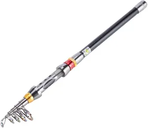 VGEBY1 Telescopic Rods, Telescopic Fishing Rods Portable Carbon Fiber Telescopic Rod Rod Length Selectable Retractable Fishing Rods(2.1) Fishing Supplies