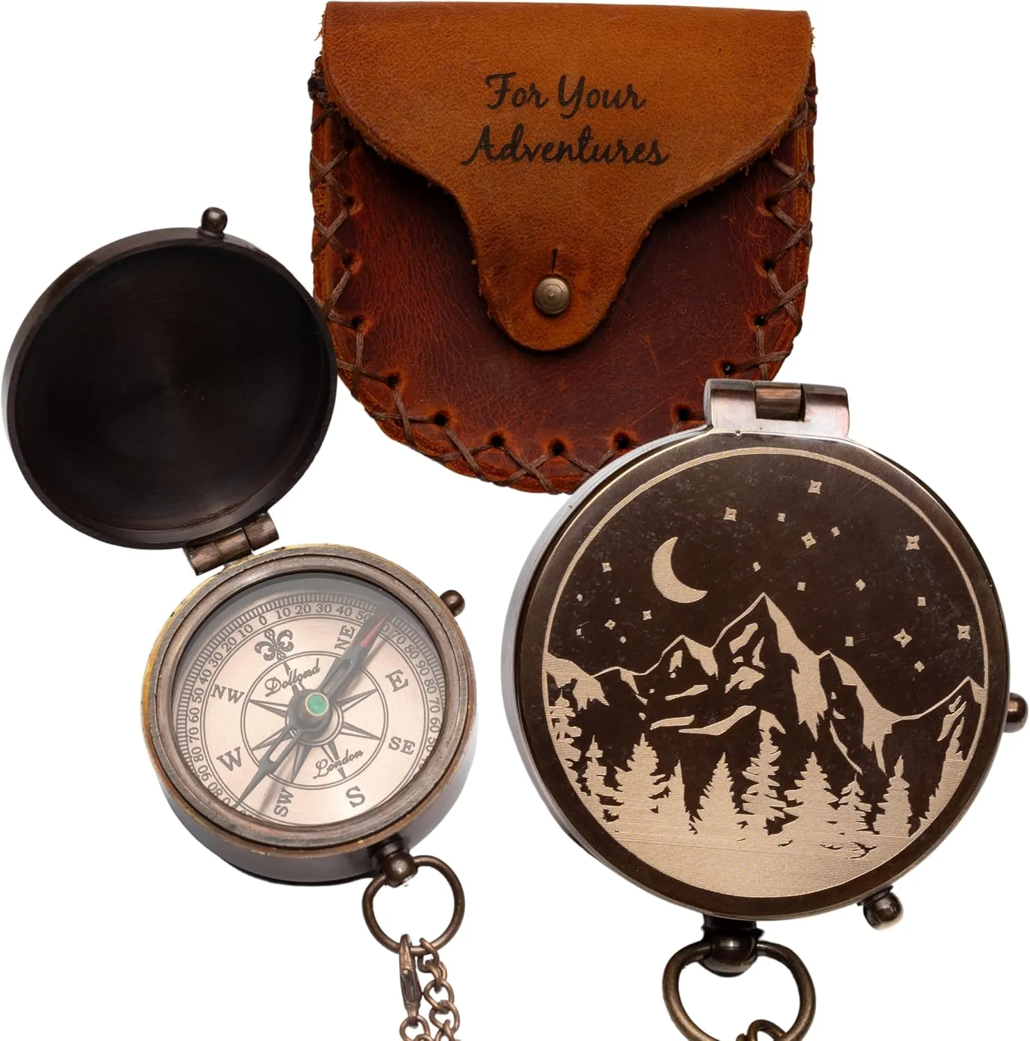 Vintage Engraved Compass - For Adventurous Men