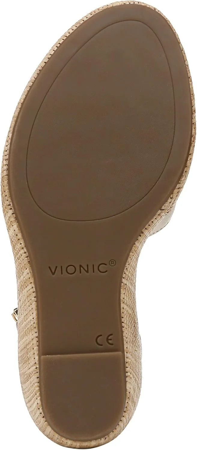 Vionic Women's Venus Marina Comfortable Wedge Heels- Supportive Wedges Comfort Shoes That Includes a Concealed Orthotic Insole Sizes 5-12