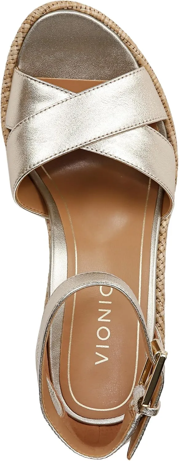 Vionic Women's Venus Marina Comfortable Wedge Heels- Supportive Wedges Comfort Shoes That Includes a Concealed Orthotic Insole Sizes 5-12