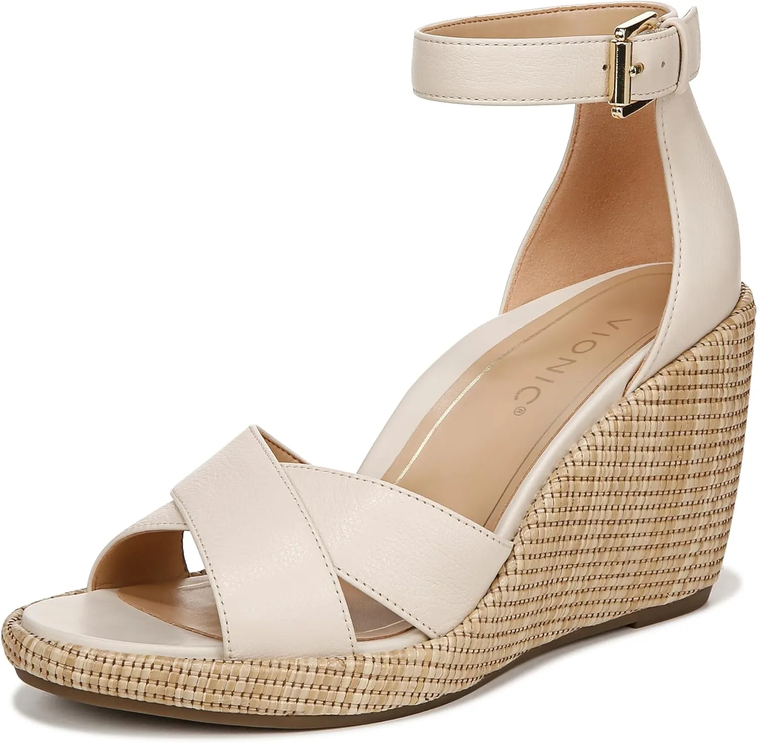 Vionic Women's Venus Marina Comfortable Wedge Heels- Supportive Wedges Comfort Shoes That Includes a Concealed Orthotic Insole Sizes 5-12