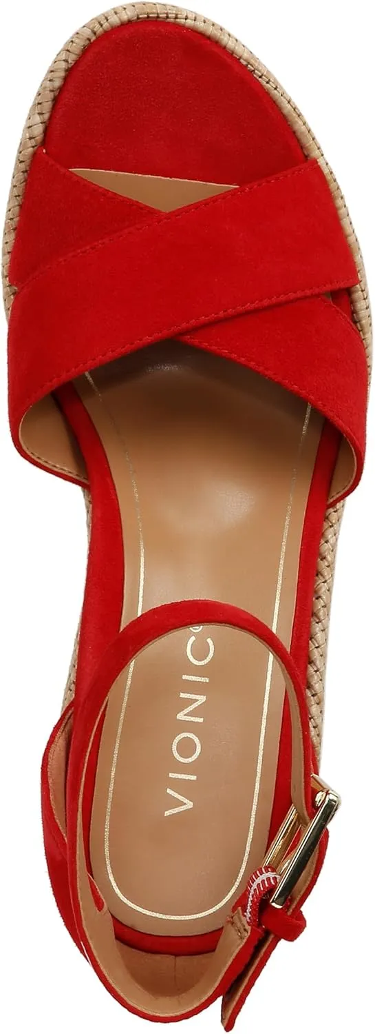 Vionic Women's Venus Marina Comfortable Wedge Heels- Supportive Wedges Comfort Shoes That Includes a Concealed Orthotic Insole Sizes 5-12