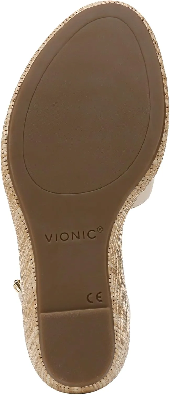 Vionic Women's Venus Marina Comfortable Wedge Heels- Supportive Wedges Comfort Shoes That Includes a Concealed Orthotic Insole Sizes 5-12