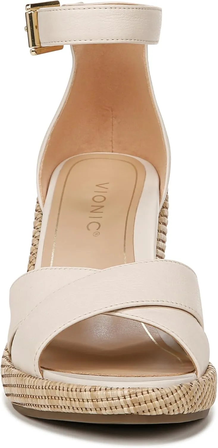 Vionic Women's Venus Marina Comfortable Wedge Heels- Supportive Wedges Comfort Shoes That Includes a Concealed Orthotic Insole Sizes 5-12