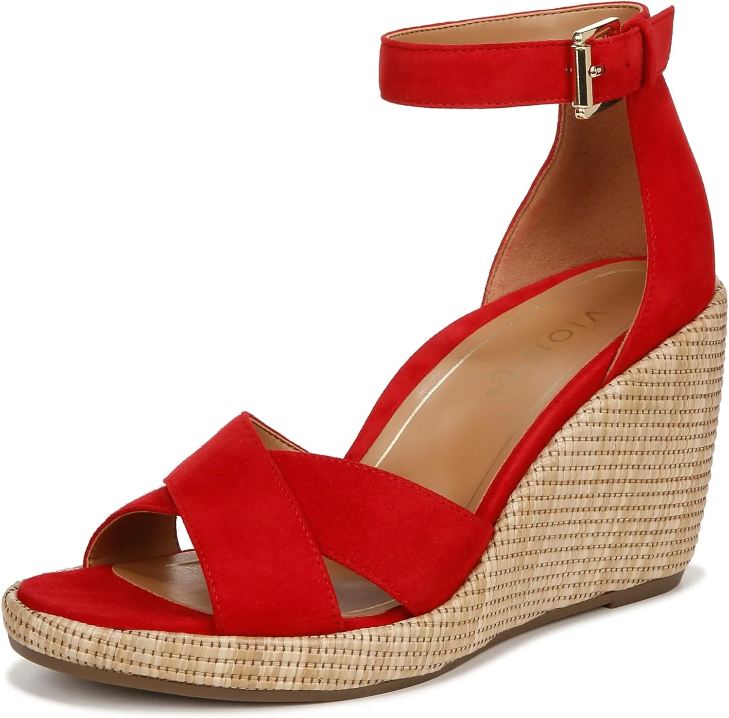 Vionic Women's Venus Marina Comfortable Wedge Heels- Supportive Wedges Comfort Shoes That Includes a Concealed Orthotic Insole Sizes 5-12