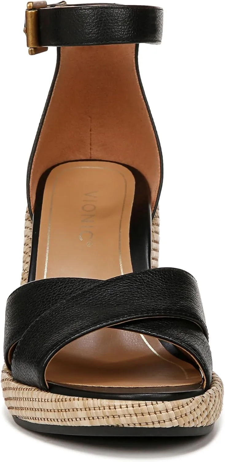 Vionic Women's Venus Marina Comfortable Wedge Heels- Supportive Wedges Comfort Shoes That Includes a Concealed Orthotic Insole Sizes 5-12